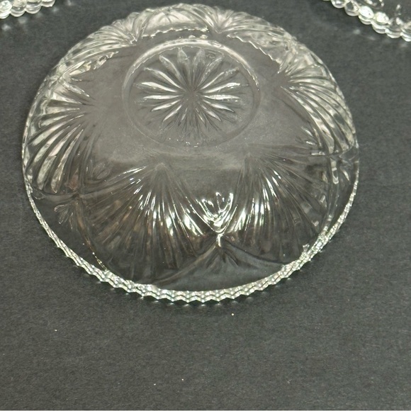 Glass Candy Dishes Bowls Set Of 3 - Picture 9 of 13